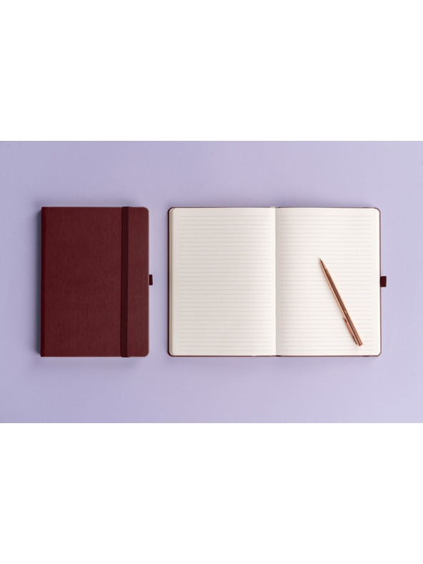 NOTIQUE NOTIQUE Notes Aprint Neo, bordó, bélelt, 15 x 21 cm
