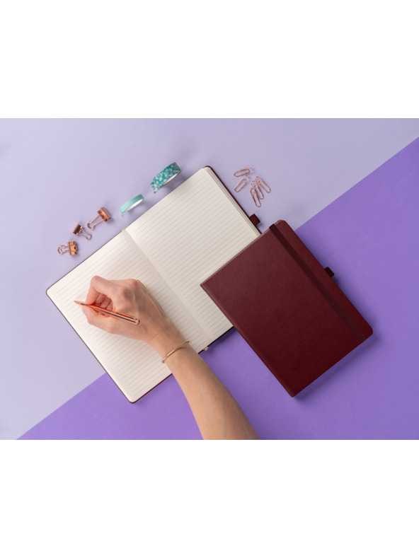 NOTIQUE NOTIQUE Notes Aprint Neo, bordó, bélelt, 15 x 21 cm