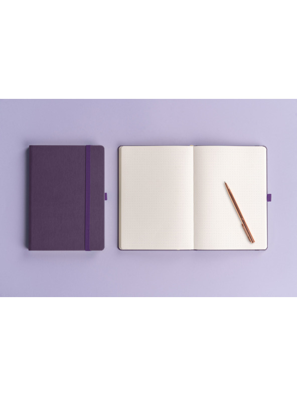 NOTIQUE NOTIQUE Notes Aprint Neo, lila, pöttyös, 15 x 21 cm