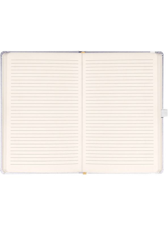 NOTIQUE NOTIQUE Notes Balacron, ezüst, bélelt, 15 x 21 cm