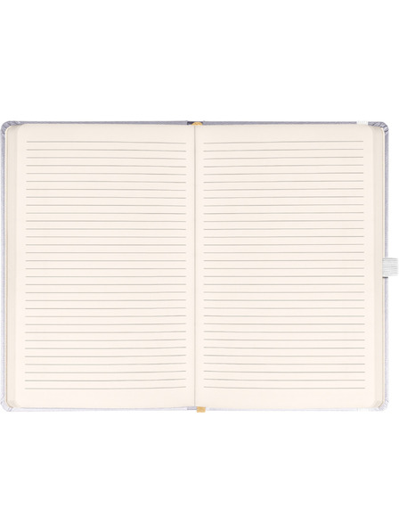 NOTIQUE NOTIQUE Notes Balacron, ezüst, bélelt, 15 x 21 cm