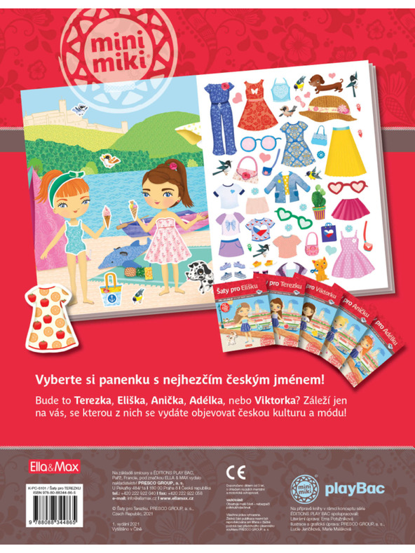 ELLA & MAX Ruha TEREZKA részére - Matricás könyv