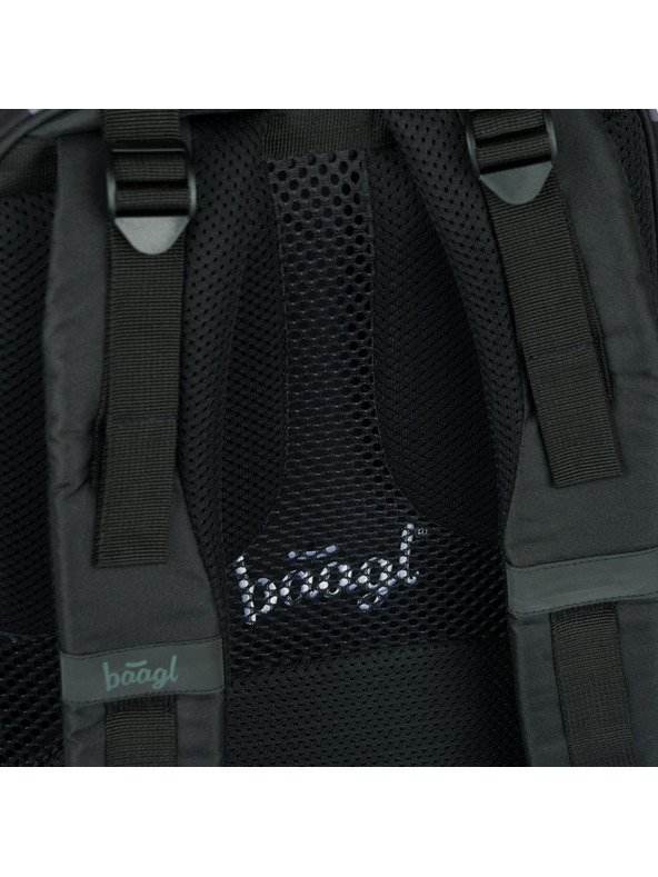 BAAGL  Fekete Iskola Hátizsák Skate szerda Nevermore Baagl