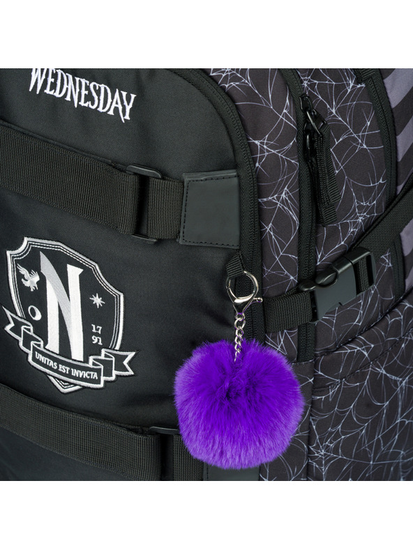 BAAGL  Fekete Iskola Hátizsák Skate szerda Nevermore Baagl