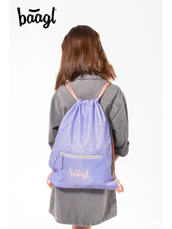 BAAGL  Lila táska zsebbel Háziállatok Baagl