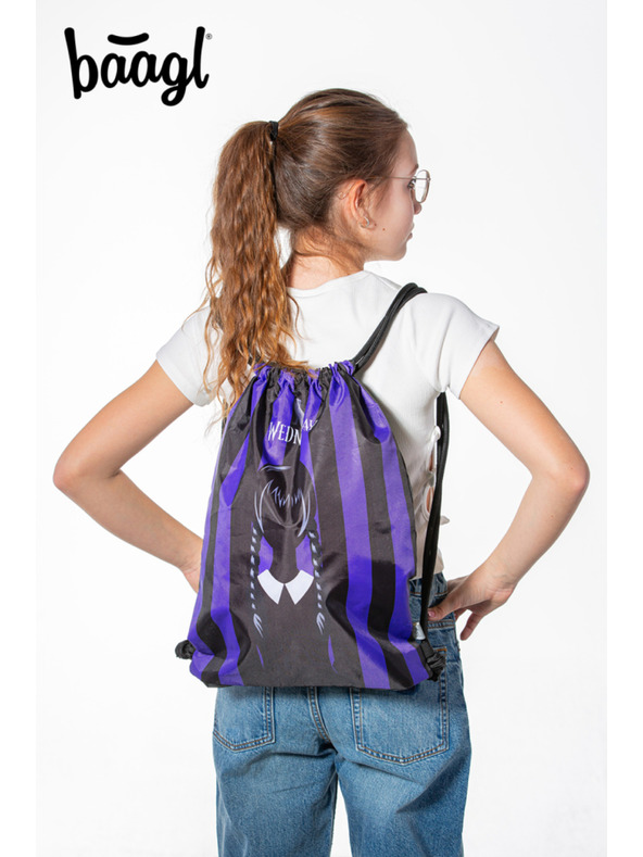 BAAGL  Fekete Wednesday iskolatáska Baagl