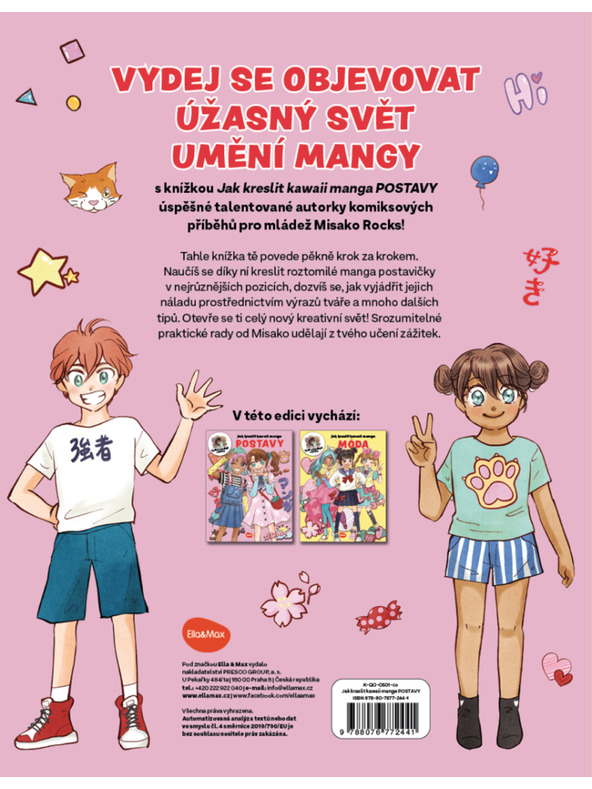BAAGL  Hogyan rajzolj KAWAII MANGA: KARAKTEREK – Lépésről lépésre MISAKÓVAL