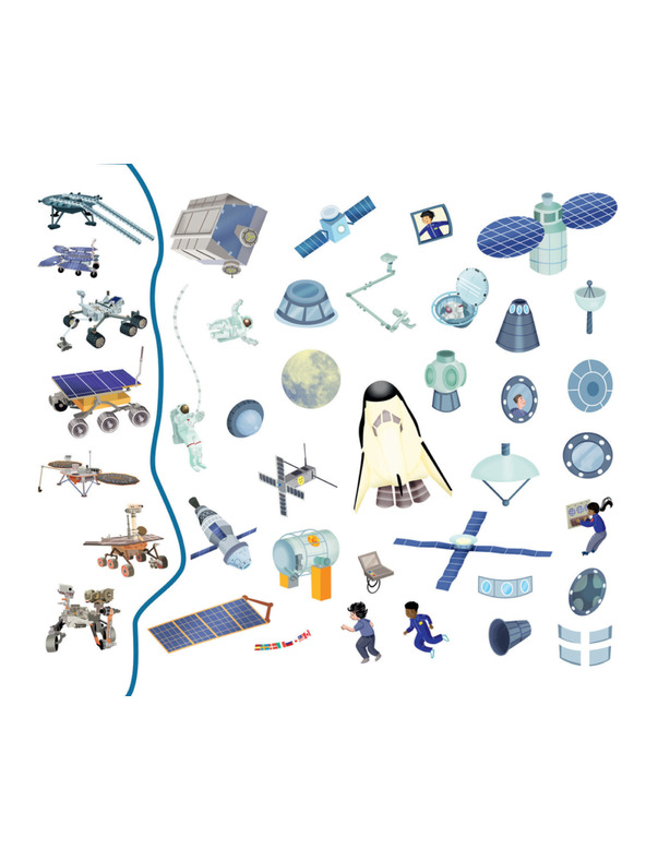 BAAGL  Olvass és ragassz – AZ ŰRBEN, matricás könyv