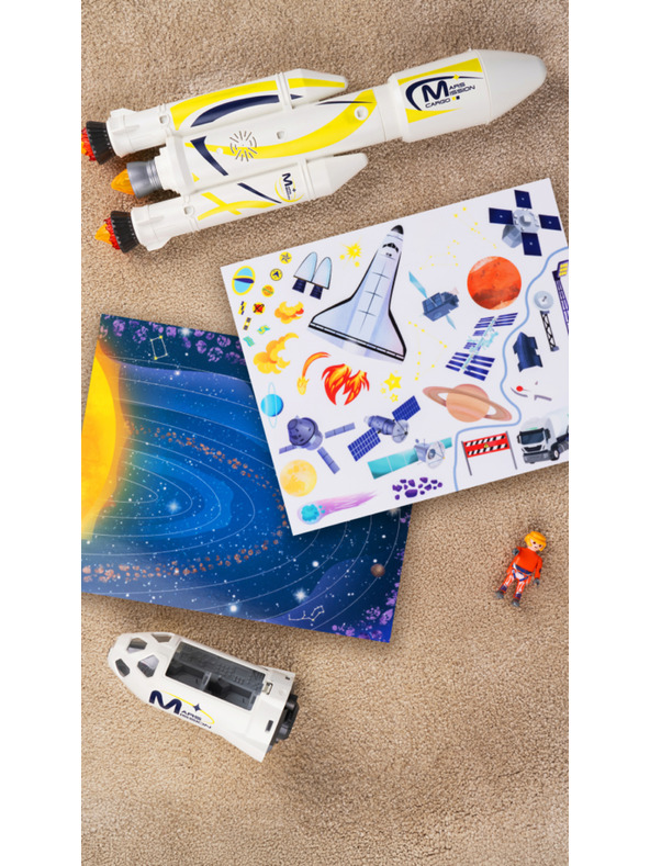 BAAGL  Olvass és ragassz – AZ ŰRBEN, matricás könyv