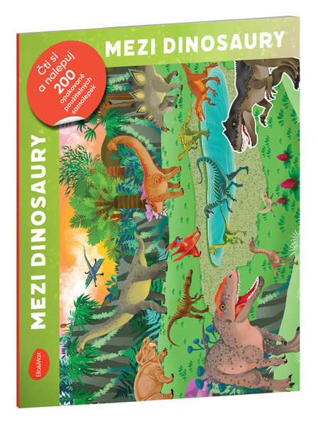 BAAGL  Olvass és ragassz – DINOSZAURUSZOK KÖZÖTT, matricás könyv