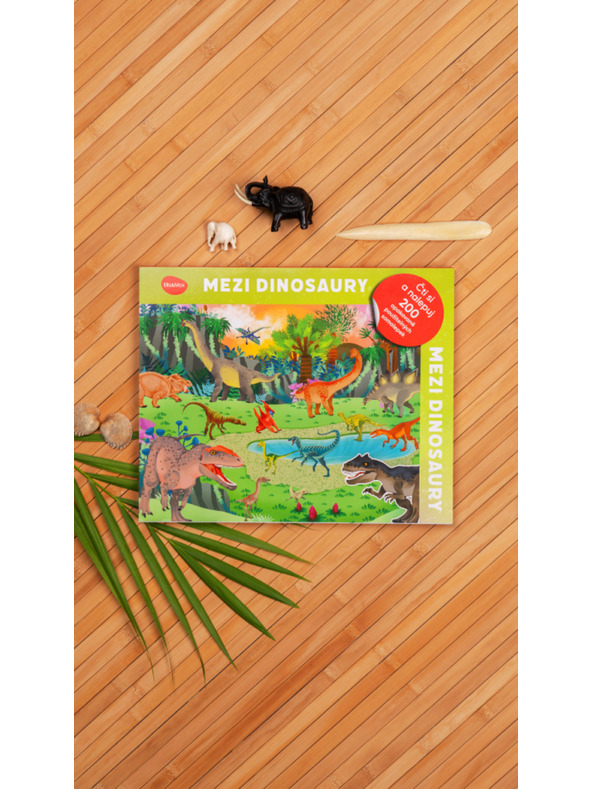BAAGL  Olvass és ragassz – DINOSZAURUSZOK KÖZÖTT, matricás könyv