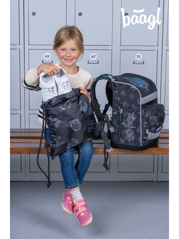 BAAGL  BAAGL SZETT 3 Zippy plus Roxfort: iskolatáska, tolltartó, zsák
