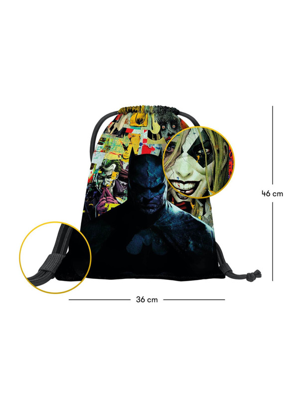 BAAGL  BAAGL 3 részes Batman Comics szett: hátizsák, tolltartó, zsák