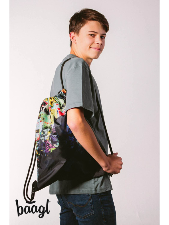 BAAGL  BAAGL 3 részes Batman Comics szett: hátizsák, tolltartó, zsák