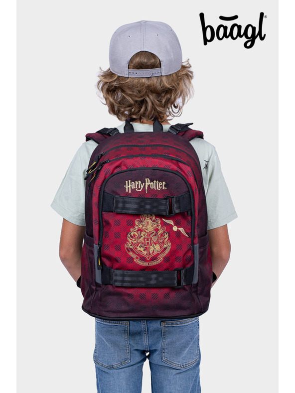 BAAGL  BAAGL Iskolai hátizsák Harry Potter Roxfort bordó