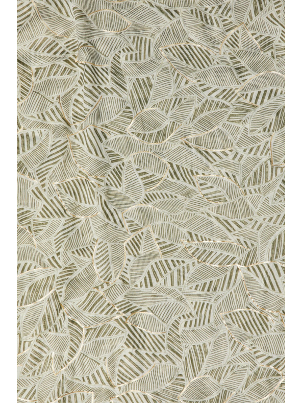 Moodo Olívzöld mintás sál Moodo