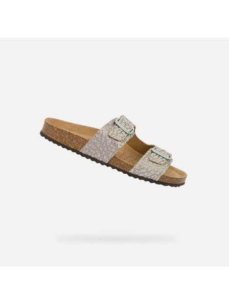 Geox Ezüst női papucs Geox Brionia