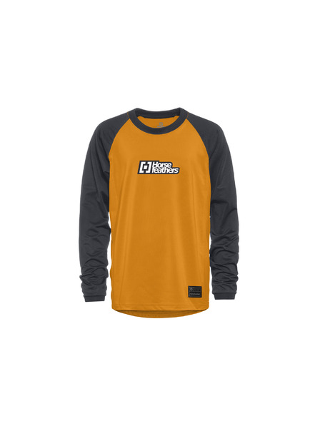 Horsefeathers Gyerek bike mez Spike LS - sunflower/indigo