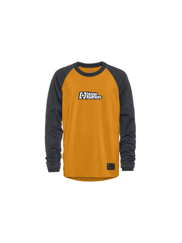 Horsefeathers Gyerek bike mez Spike LS - sunflower/indigo