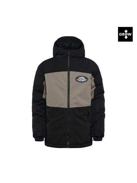 Horsefeathers Gyerek kabát Juno - black/taupe