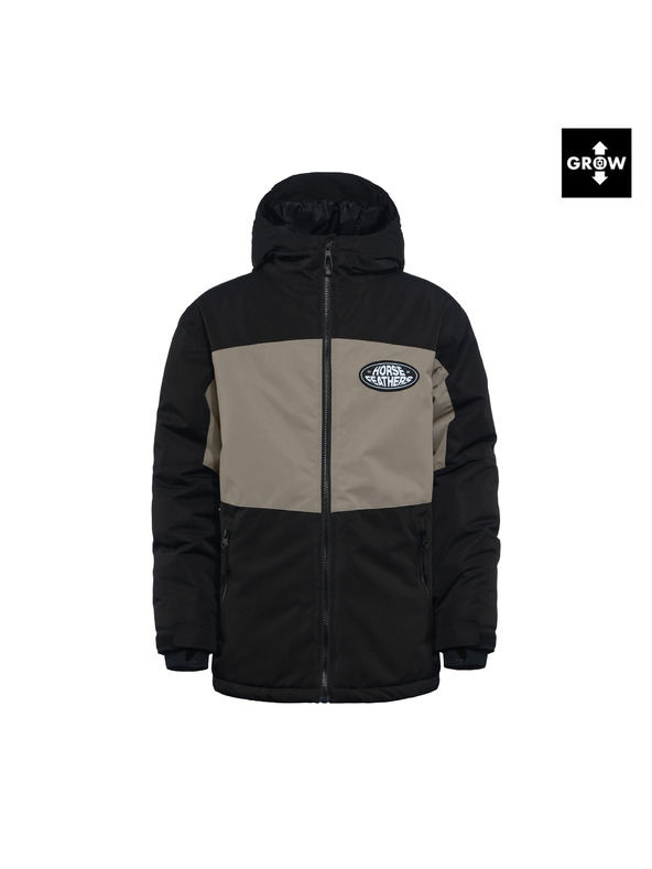 Horsefeathers Gyerek kabát Juno - black/taupe