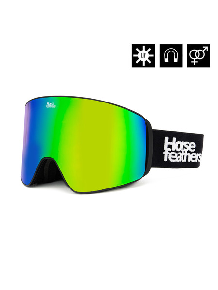 Horsefeathers Lynx snowboard szemüveg - black/mirror green
