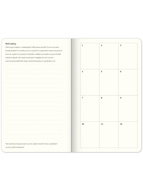 ELLA & MAX Undatált jegyzetfüzet Note to self, 5 perc naponta, 13 × 21 cm