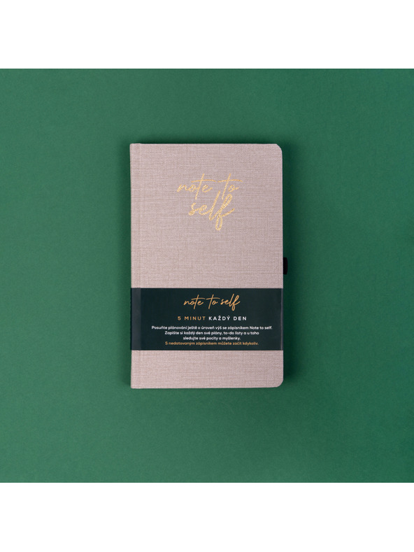 ELLA & MAX Undatált jegyzetfüzet Note to self, 5 perc naponta, 13 × 21 cm