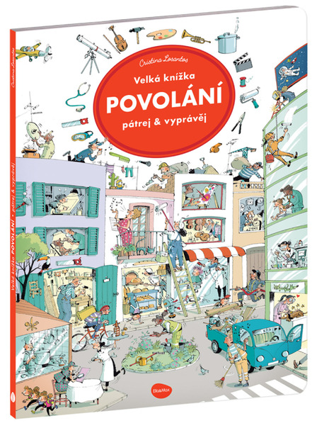 ELLA & MAX Nagy FOGLALKOZÁSOK könyv – Keresd & mesélj