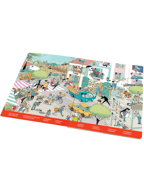 ELLA & MAX Nagy FOGLALKOZÁSOK könyv – Keresd & mesélj