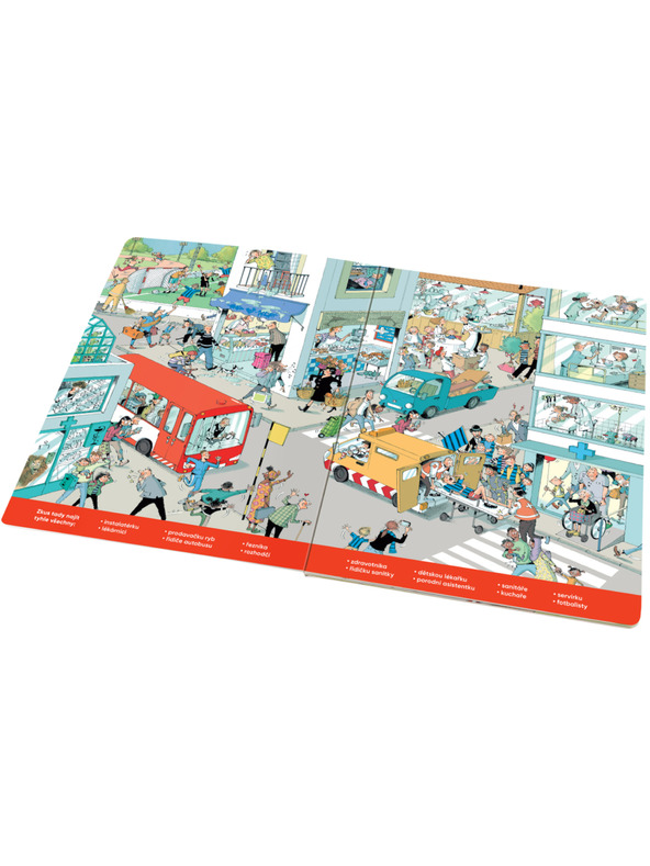 ELLA & MAX Nagy FOGLALKOZÁSOK könyv – Keresd & mesélj