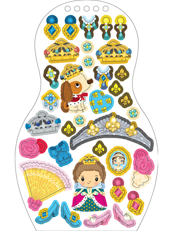 ELLA & MAX Öltözzük fel a babákat HERCEGNŐ EMMA – Kifestőkönyv