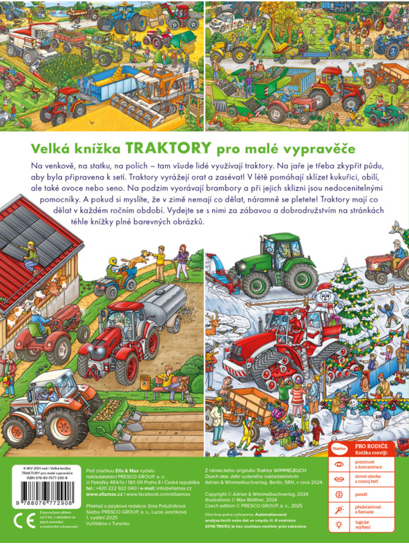 ELLA & MAX Nagy TRAKTOROK könyv kicsi meséieknek