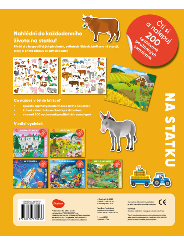 ELLA & MAX Olvasd és ragaszd – A MAJORBAN, matrica könyv