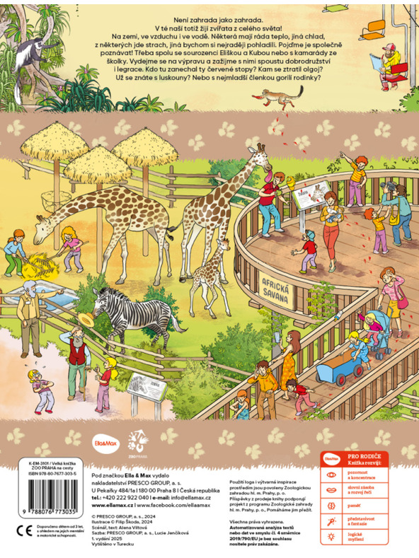 ELLA & MAX Utazásra - Nagy ZOO PRÁGA könyv