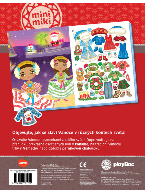 ELLA & MAX Ruhák szerte a világon KARÁCSONY ─ Matrica könyv