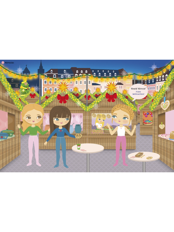 ELLA & MAX Ruhák szerte a világon KARÁCSONY ─ Matrica könyv