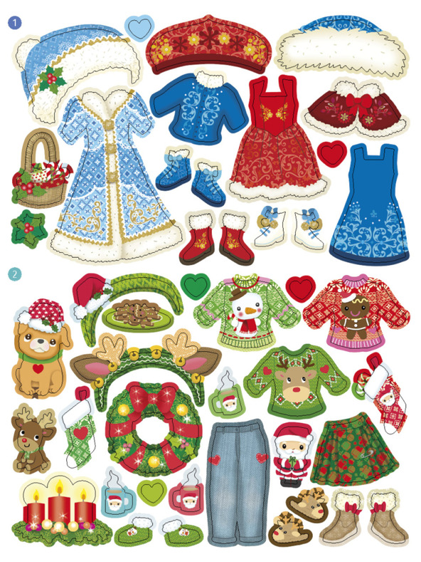 ELLA & MAX Ruhák szerte a világon KARÁCSONY ─ Matrica könyv