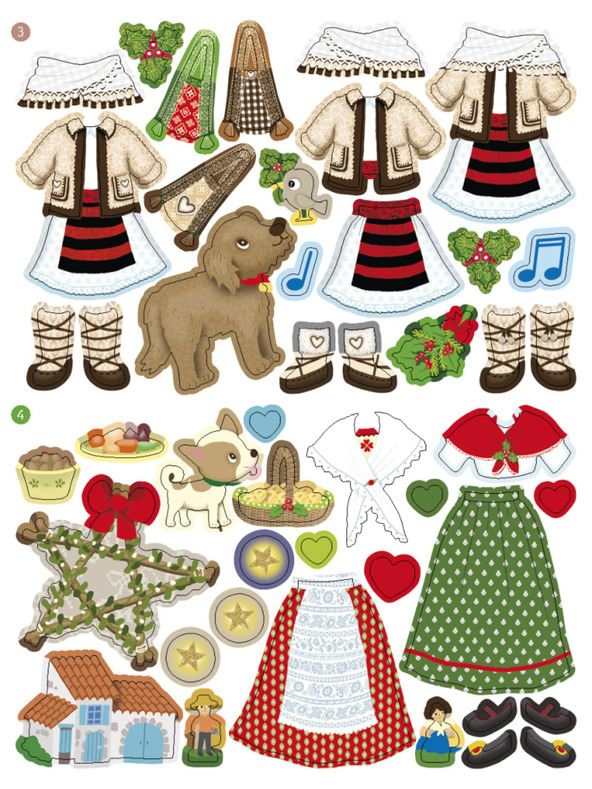 ELLA & MAX Ruhák szerte a világon KARÁCSONY ─ Matrica könyv