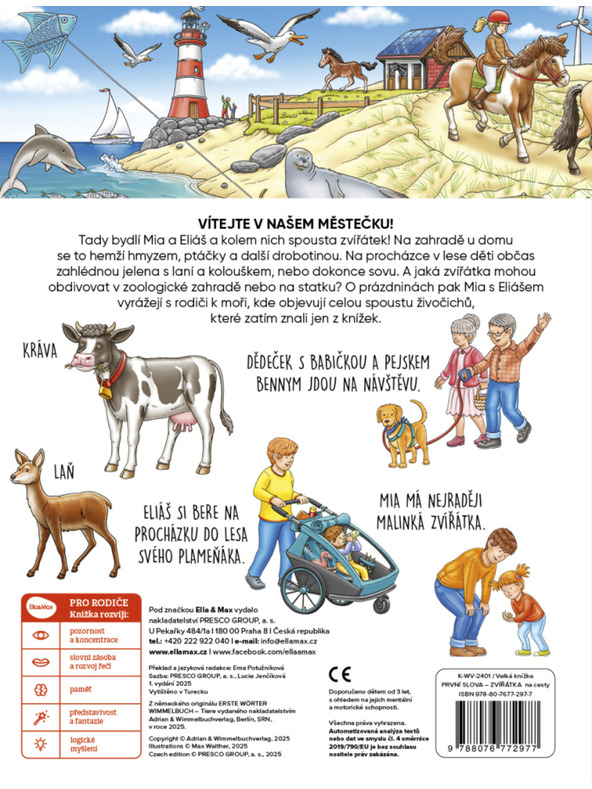 ELLA & MAX Úton – Nagy könyv ÁLLATKÁK – ELSŐ SZAVAK