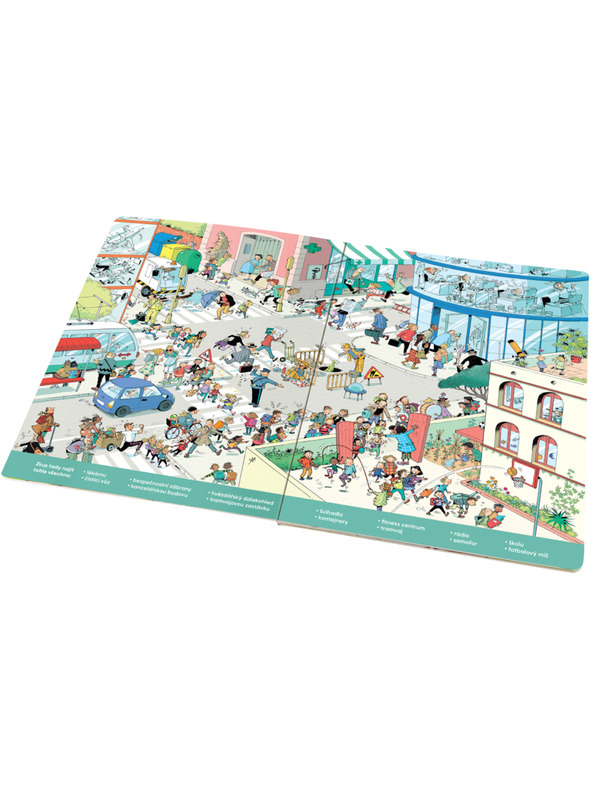 ELLA & MAX Nagy könyv VÁROS – Keress & Meséelj