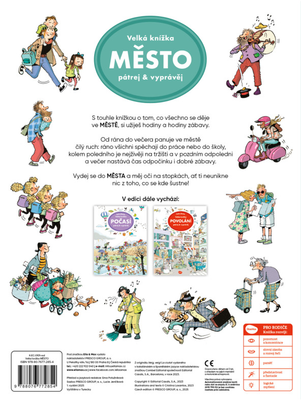 ELLA & MAX Nagy könyv VÁROS – Keress & Meséelj