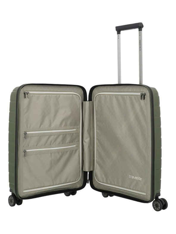 Travelite Travelite Air Base 4w S Front pocket Olive utazási bőrönd