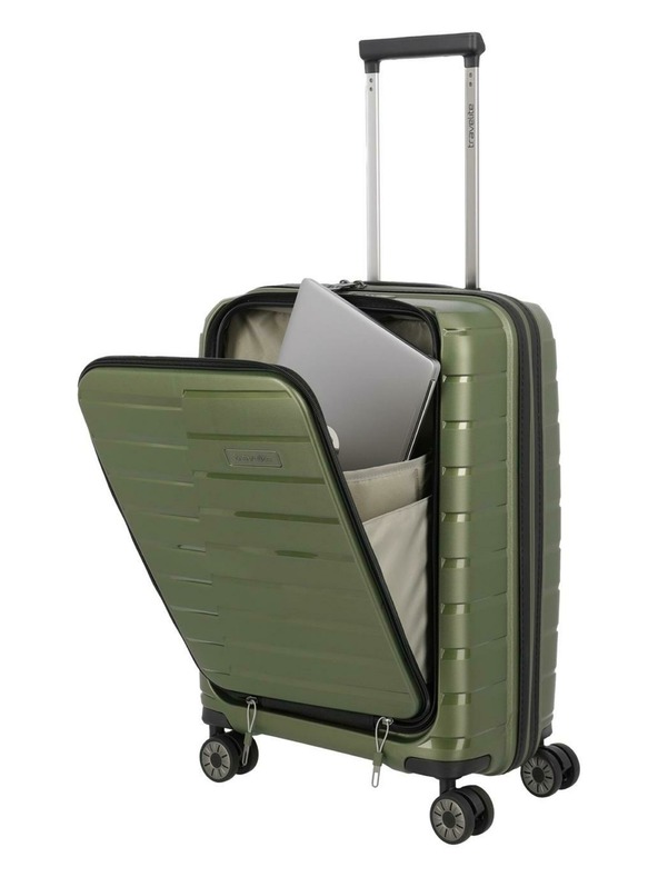 Travelite Travelite Air Base 4w S Front pocket Olive utazási bőrönd
