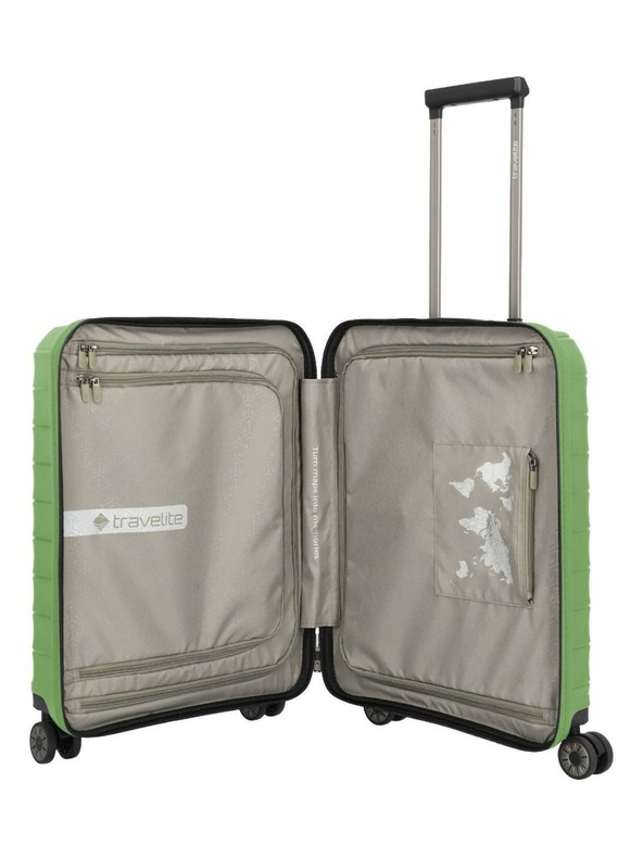 Travelite Utazási bőrönd szett Travelite Mooby S,M,L Front pocket Green