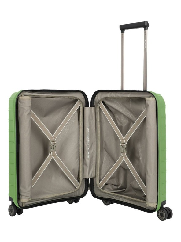 Travelite Utazási bőrönd szett Travelite Mooby S,M,L Front pocket Green