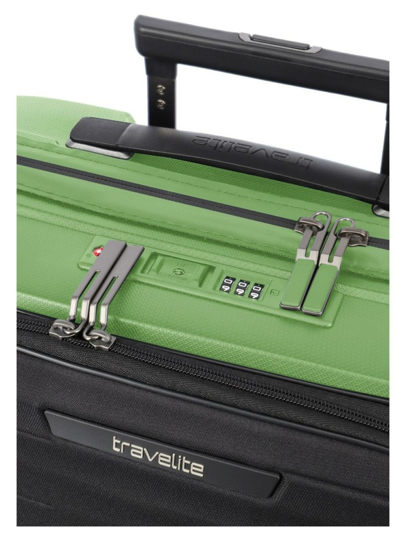 Travelite Utazási bőrönd szett Travelite Mooby S,M,L Front pocket Green