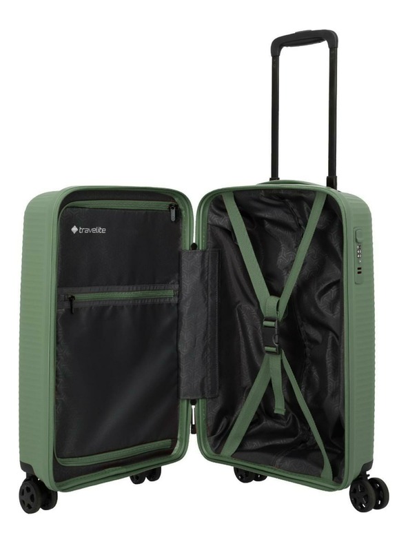 Travelite Utazási bőrönd szett Travelite Air Stripe S,M,L Slim Green