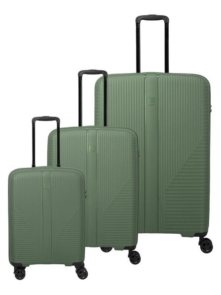 Travelite Utazási bőrönd szett Travelite Air Stripe S,M,L Green