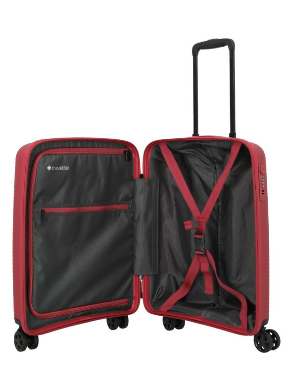 Travelite Utazási bőrönd szett Travelite Air Stripe S,M,L Red